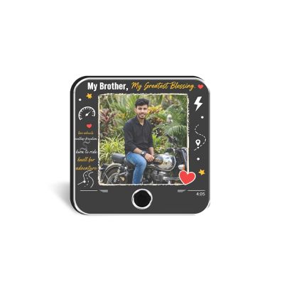 Personalized Gift for Brother, Custom Musical Fridge Magnet My Brother My Greatest Blessing Keepsake, Birthday Gift for Brother, Emotional & Meaningful Gift for Brother from Sister